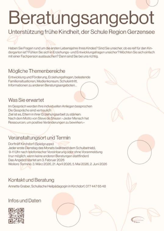 Flyer Beratungsangebot