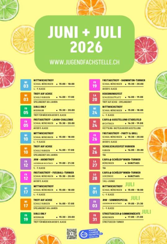Programm Juni-Juli