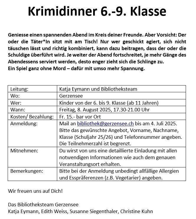 Krimidinner